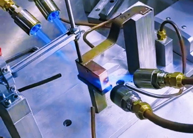 温控监测火焰钎焊机测试